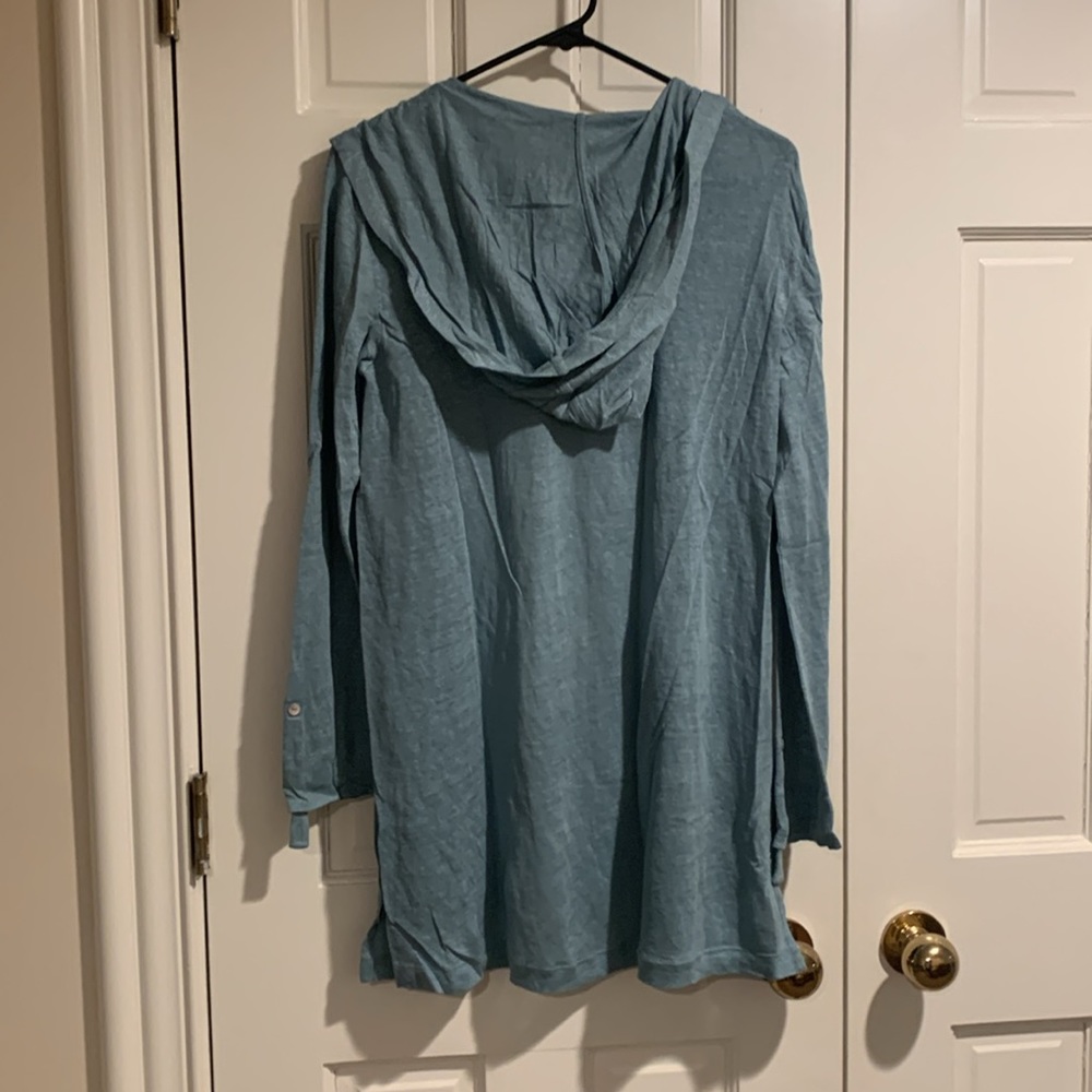 Women’s Linen Hooded Cardigan - Picture 7 of 12